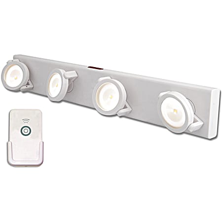 Rite-Lite LED Under Cabinet Track Light with Remote - White