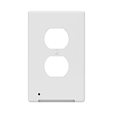 LumiCover Core Classic White Nightlight Duplex Wallplate