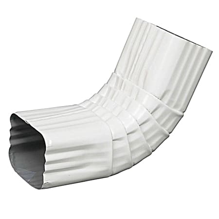 Amerimax 2 in. x 3 in. Front Downspout A Elbow - White