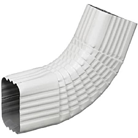Amerimax 2 in. x 3 in. Side Downspout B Elbow - White