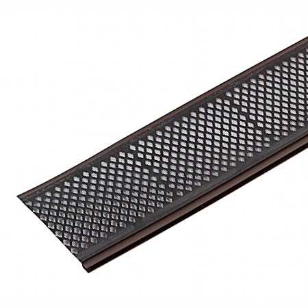 Brown Plastic Snap-In Gutter Guard