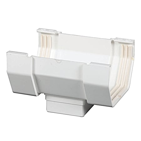 5 in White Vinyl Contemporary Drop Outlet