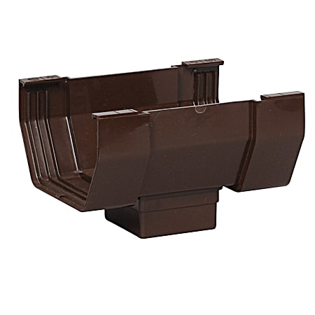 5 in Brown Vinyl Contemporary Center Drop Outlet