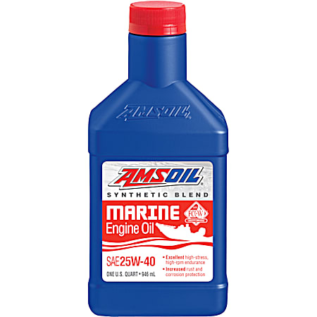 SAE 25W-40 Synthetic Blend Marine Engine Oil