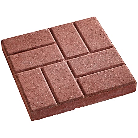 12 in Red Brickface Patio Stone