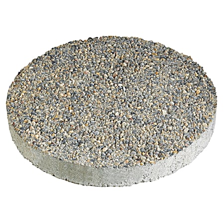 16 in Gray Exposed Aggregate Patio Stone