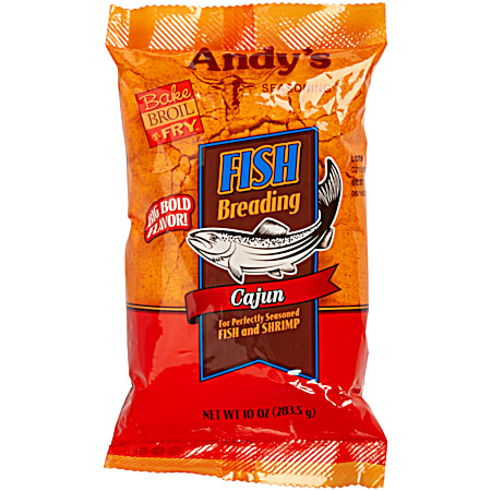 Andy's Seasoning 10 oz Cajun Fish Breading Mix