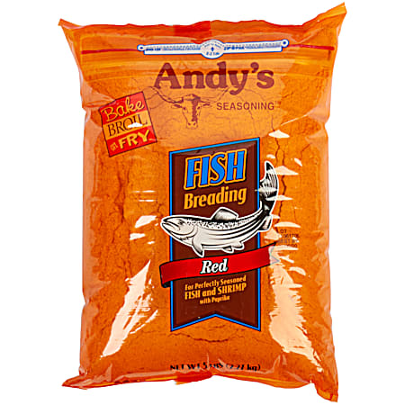 Andy's Seasoning 5 lb Red Fish Breading Mix