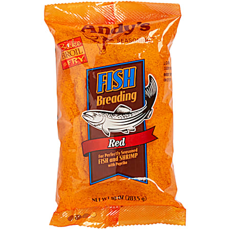 Andy's Seasoning 10 oz Red Fish Breading Mix
