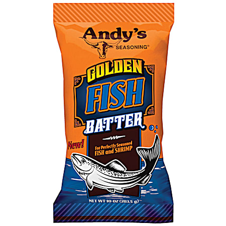 Andy's Seasoning 10 oz Golden Fish Batter Mix