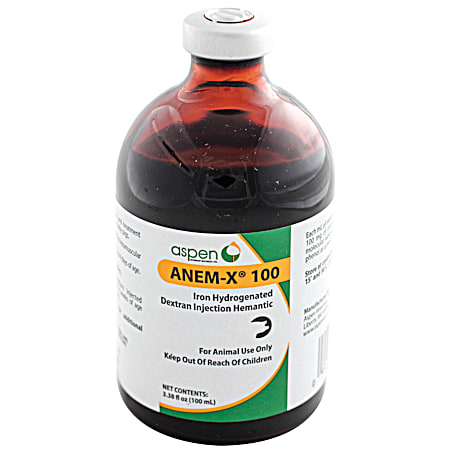 AGRIpharm Anem-X Iron Hydrogenated Dextran - 100 mL