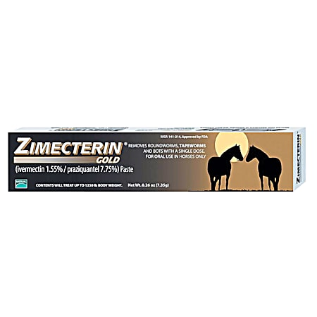 Zimecterin Gold Dewormer Paste - Single Dose