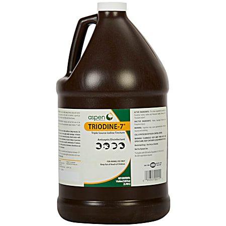 1-gal Triodyne-7 Triple Source Iodine Tincture for Cattle, Sheep, Horses, Dogs & Swine