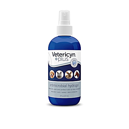 Vetericyn Antimicrobial HydroGel Spray Itch & Pain Relief for All Animal Species