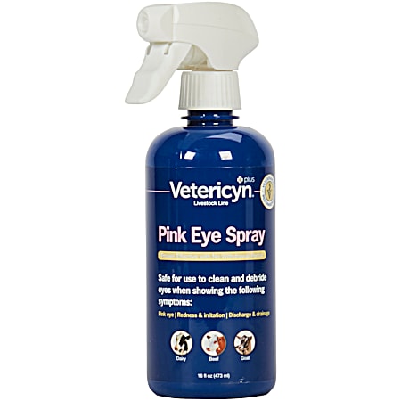 Vetericyn 16-oz Pink Eye Spray for Cattle & Goats