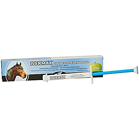 First Companion Ivermax 1.87% Apple Flavored Equine Paste Dewormer