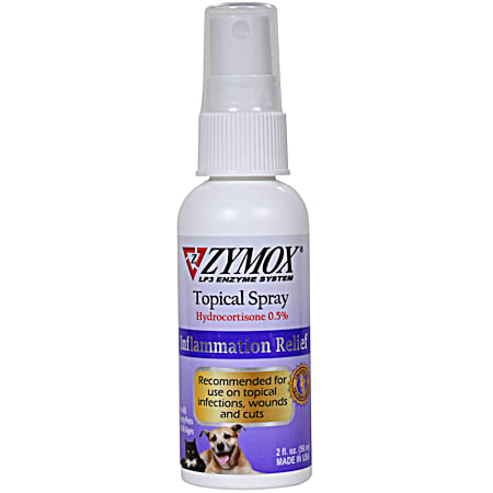 2 oz Inflammation Relief Topical Spray w/ 0.5% Hydrocortisone