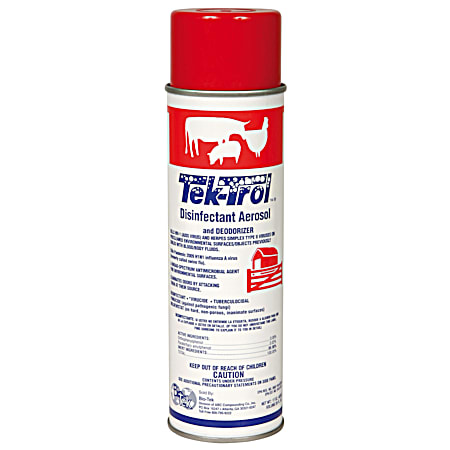 17 oz Tek Trol Aerosol Disinfectant Spray & Deodorizer