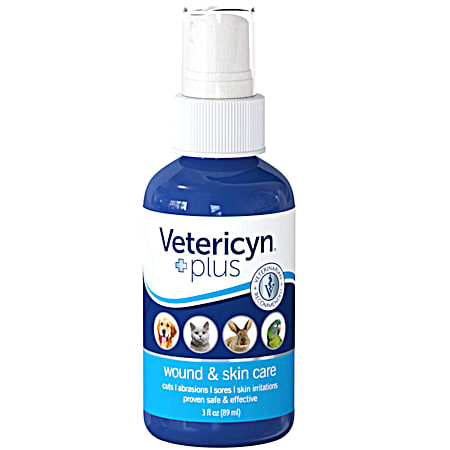 3 fl oz Vetericyn Plus Wound & Skin Care