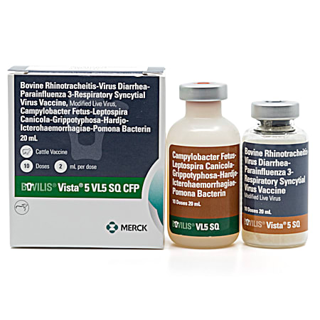 VISTA 5 VL5 SQ Cattle Vaccine - 10 Dose