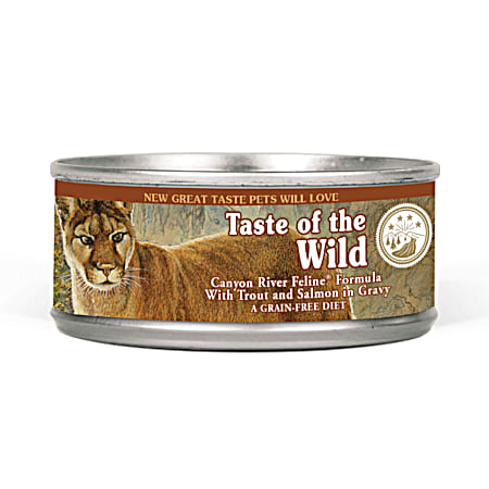 Taste of the Wild Adult Grain Free Canyon River Feline Formula w/ Trout & Salmon in Gravy Wet Cat Food