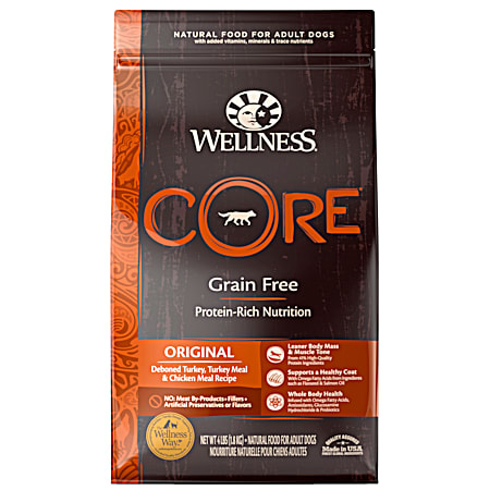 Wellness CORE Original Grain Free Turkey & Chicken Recipe Adult Dry Dog Food