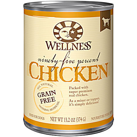 Wellness 13.2 oz Ninety-Five Percent Chicken Mixer or Topper Wet Dog Food
