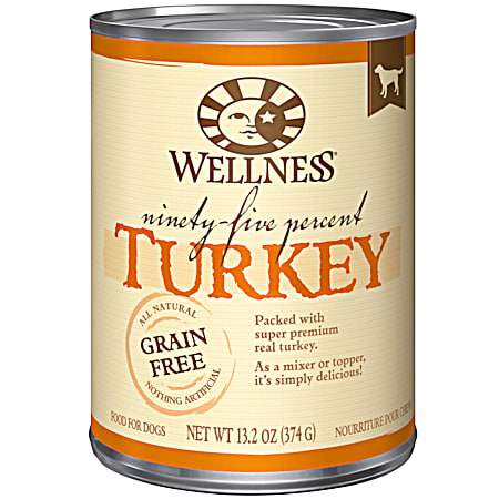 Wellness 13.2 oz Ninety-Five Percent Turkey Mixer or Topper Wet Dog Food