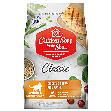 Classic Weight & Mature Care Chicken & Brown Rice Recipe Cat Dry Food