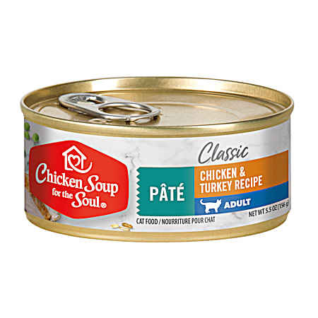 Chicken Soup for the Soul Classic Adult Chicken & Turkey Pate Cat Wet Food