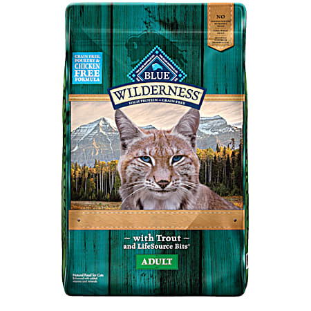 BLUE Wilderness Rocky Mountain Recipes Adult Trout Dry Cat Food