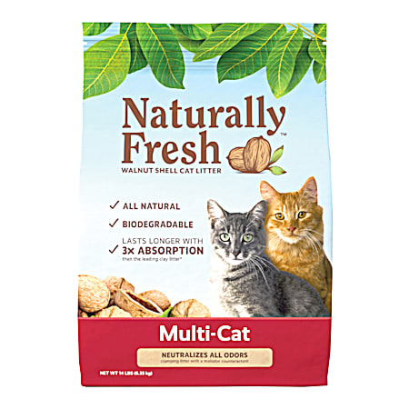 naturally FRESH Multi-Cat Clumping Walnut Based Cat Litter