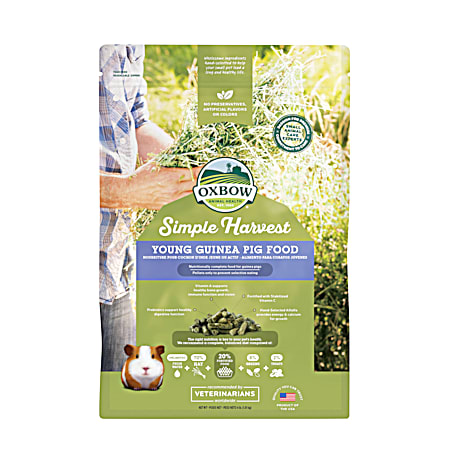 Oxbow Animal Health Simple Harvest Young Guinea Pig Food