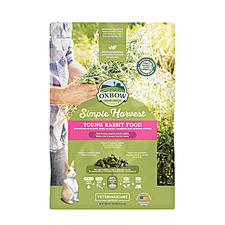 Oxbow Animal Health Simple Harvest Young Rabbit Food