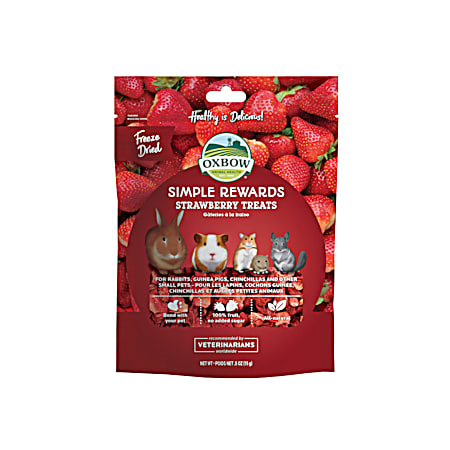 Simple Rewards .50 oz Strawberry Treats for Small Pets