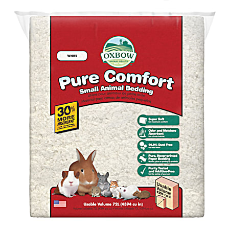 Pure Comfort White Small Animal Bedding