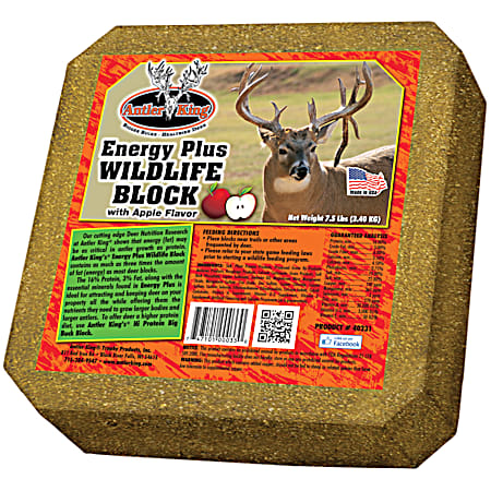 Antler King Energy Plus Wildlife Block 7.5 lb Deer Mineral Block