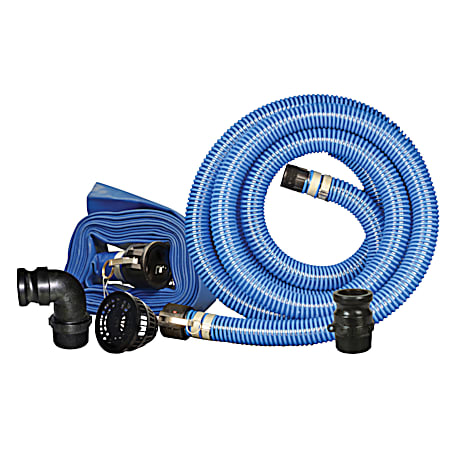 XtremeFlex 2 in Blue Poly Water Transfer Pump Kit