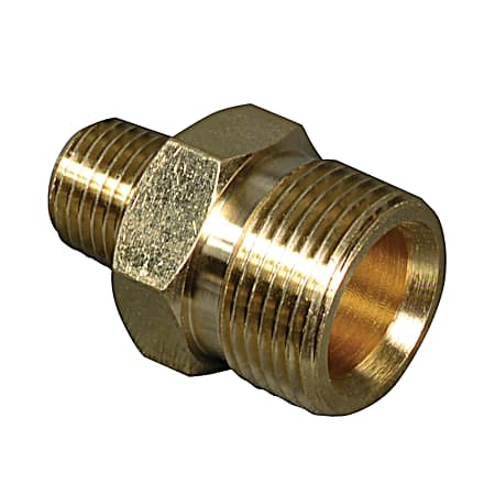 Male Metric x 3/8 in Male Pipe Thread Brass Pressure Washer Adapter