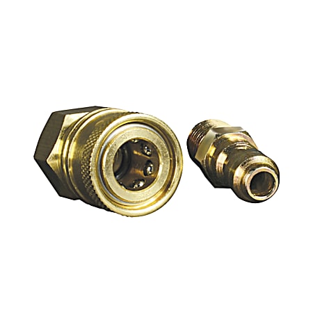 Apache 1/4 in Quick Disconnect Brass Pressure Washer Adapter Set