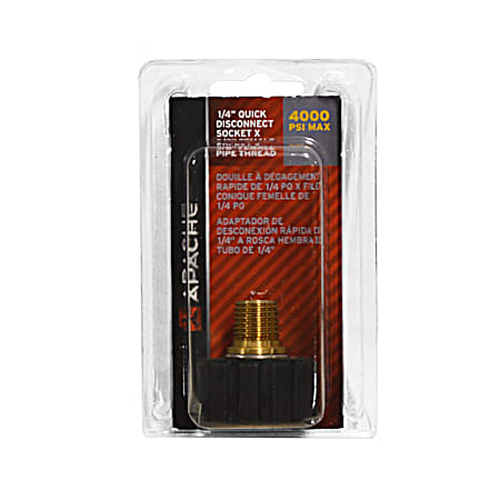 1/4 in Male Pipe Thread x Female Metric Pressure Washer Adapter