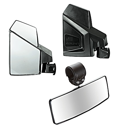 Kolpin Universal UTV Side & Rearview Mirror Combo Kit