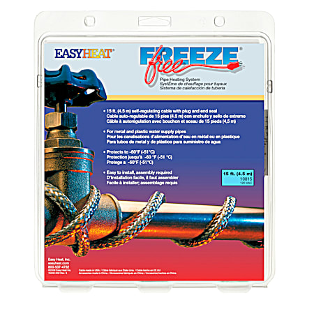 Easy Heat Pre-Packaged Freeze-Free Pipe Heating System Kit