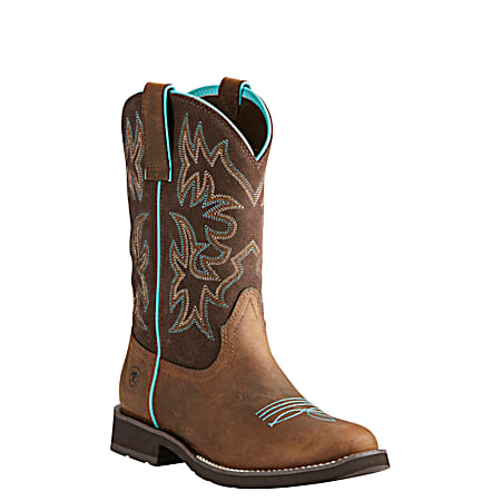 Ladies' Delilah Brown/Fudge Western Boots