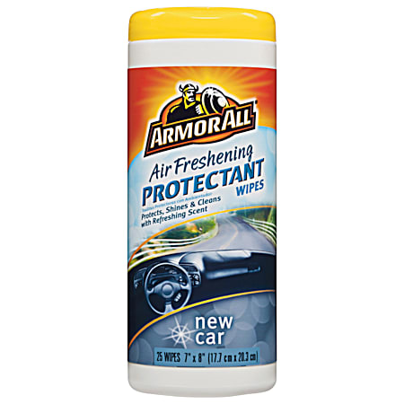 New Car Air Freshening Protectant Wipes - 25 Ct.