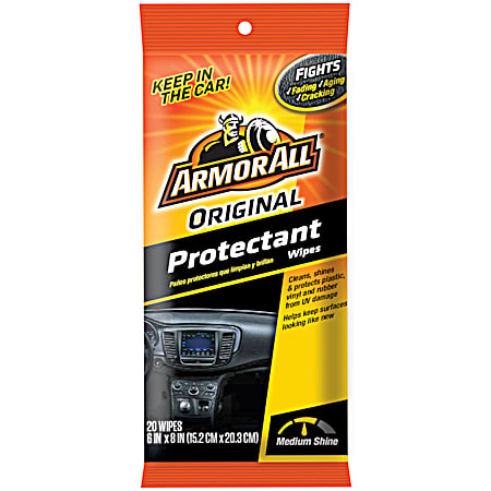 Protectant Flat Pack Wipes - 20 ct