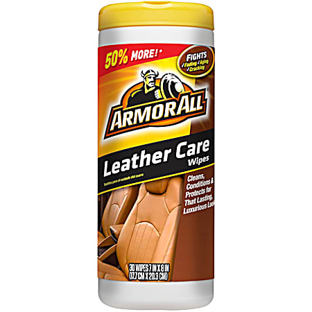 ArmorAll Leather Wipes - 30 Ct