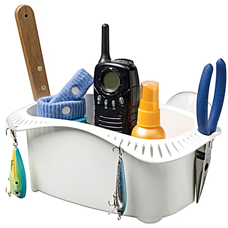 White Cockpit Caddy w/ Suction Cups