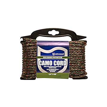 Attwood Diamond Braided Camouflage Cord Utility Rope