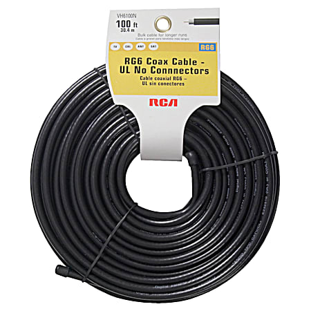 RCA 100 Ft. RG6 Coax Cable UL  No Connectors